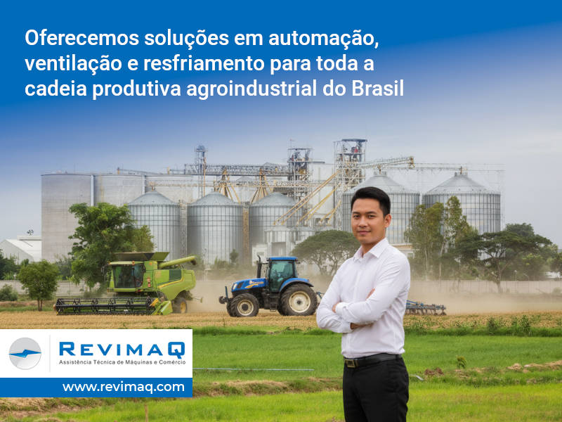Oferecemos soluções em automação, ventilação e resfriamento para toda a cadeia produtiva agroindustrial do Brasil